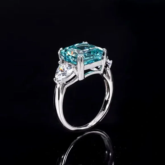 5ct Radiant Tourmaline Ring - Picture 3 of 14